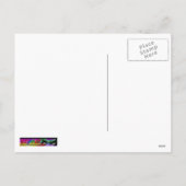 Cute Baby Snowman en Crystal Snowflakes Briefkaart (Achterkant)