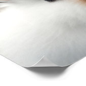 Cute Baby Snowshow Hare Portrait (Bunny) | 1:1 Poster (Hoek)