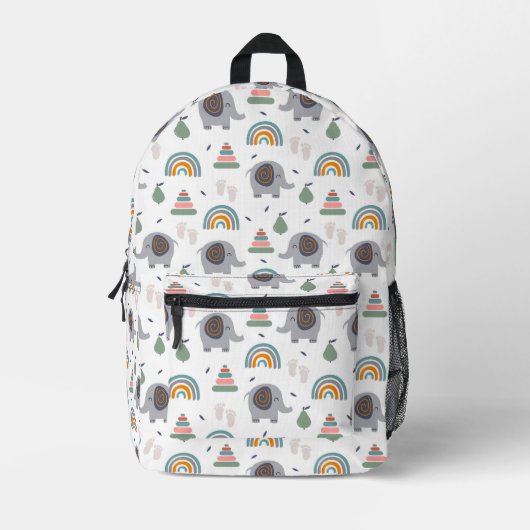 Cute Baby Speelgoed Pattern Bedrukte Rugzak (Voorkant)