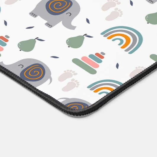 Cute Baby Speelgoed Pattern Bureaumat (Hoek)