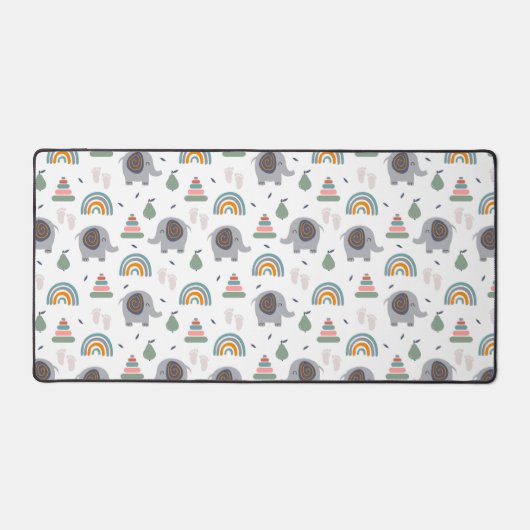 Cute Baby Speelgoed Pattern Bureaumat (Voorkant)