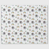 Cute Baby Speelgoed Pattern Cadeaupapier (Vlak)