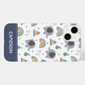 Cute Baby Speelgoed Pattern Case-Mate iPhone Case (Achterkant (horizontaal))