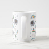 Cute Baby Speelgoed Pattern Grote Koffiekop (Achterkant)