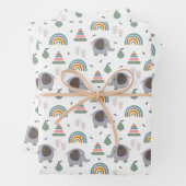 Cute Baby Speelgoed Pattern Inpakpapier Vel (In situ)