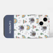 Cute Baby Speelgoed Pattern iPhone Hoesje (Achterkant horizontaal)