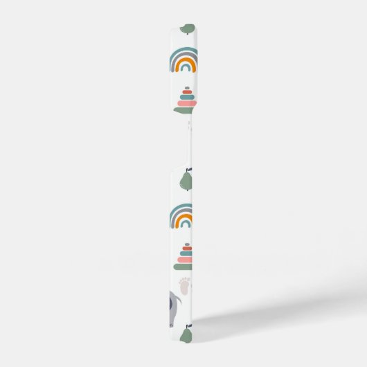 Cute Baby Speelgoed Pattern iPhone Hoesje (Rechterkant)