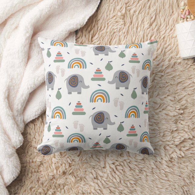 Cute Baby Speelgoed Pattern Kussen (Deken)