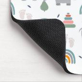 Cute Baby Speelgoed Pattern Muismat (Hoek)