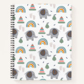 Cute Baby Speelgoed Pattern Notitieboek (Voorkant)