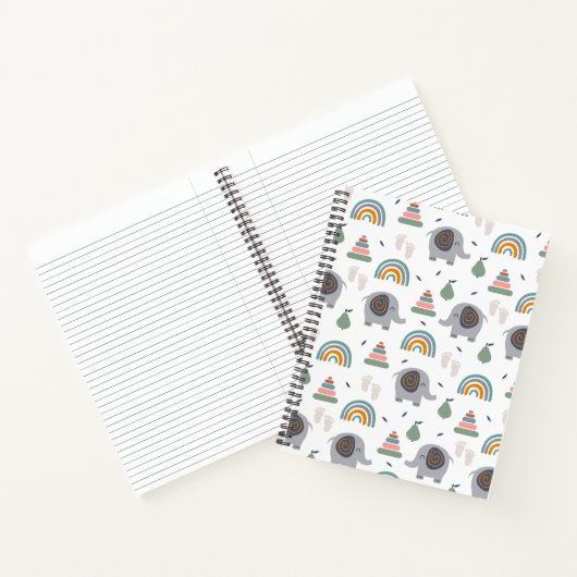 Cute Baby Speelgoed Pattern Notitieboek (Binnen)