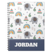 Cute Baby Speelgoed Pattern Notitieboek (Voorkant)