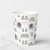 Cute Baby Speelgoed Pattern Papieren Bekers (Rechts)