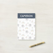 Cute Baby Speelgoed Pattern Post-it® Notes (Op bureau)