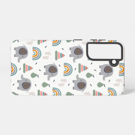 Cute Baby Speelgoed Pattern Samsung Galaxy Hoesje (Achterkant horizontaal)