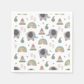 Cute Baby Speelgoed Pattern Servet (Voorkant)