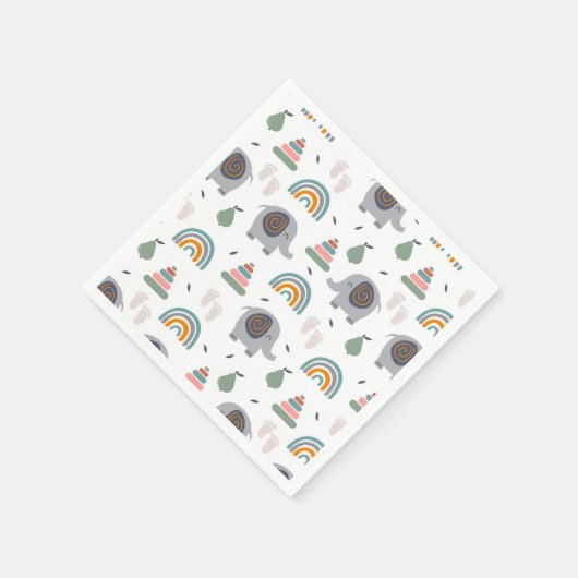 Cute Baby Speelgoed Pattern Servet (Hoek)