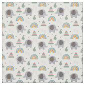 Cute Baby Speelgoed Pattern Stof (Swatch)