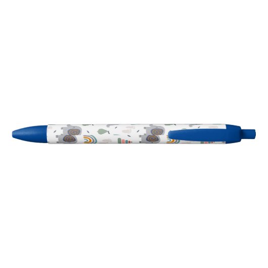 Cute Baby Speelgoed Pattern Zwarte Inkt Pen (Achterkant)