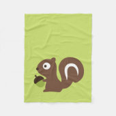 Cute Baby Squirrel Design Fleece Deken (Voorkant)