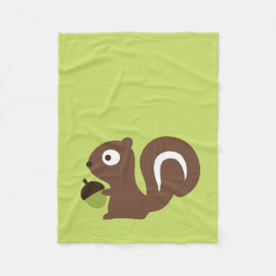 Cute Baby Squirrel Design Fleece Deken