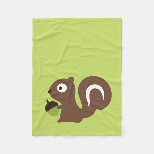 Cute Baby Squirrel Design Fleece Deken (Voorkant)