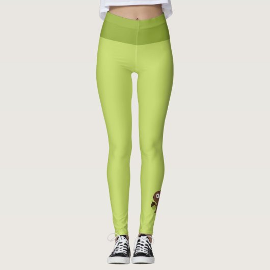 Cute Baby Squirrel Design Leggings (Voorkant)