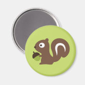 Cute Baby Squirrel Design Magneet (Voorkant / Achterkant)