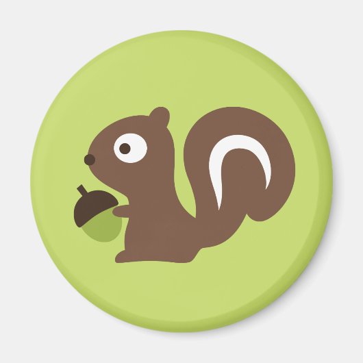 Cute Baby Squirrel Design Magneet (Voorkant)
