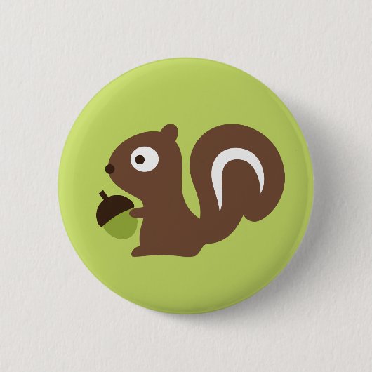 Cute Baby Squirrel Design Ronde Button 5,7 Cm (Voorkant)
