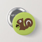 Cute Baby Squirrel Design Ronde Button 5,7 Cm (Voorkant /achterkant)