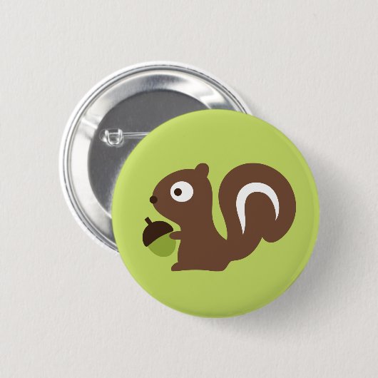 Cute Baby Squirrel Design Ronde Button 5,7 Cm (Voorkant /achterkant)