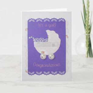 Cute Baby stroller personaliseren Kaart