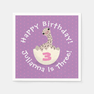 Cute baby struisvogel in de illustratie van de eie servet