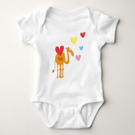 Cute Baby Suit met Camel Romper (Voorkant)