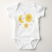Cute Baby Sun, Moon and Star Romper (Voorkant)