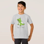 Cute Baby T-Rex Dinosaur Kinderen T-shirt (Voorkant volledig)