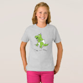 Cute Baby T-Rex Dinosaur Kinderen T-shirt (Voorkant volledig)