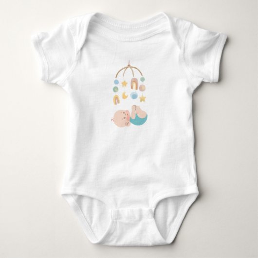 Cute Baby T-Shirt met Sterren (Voorkant)