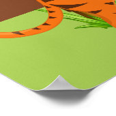 Cute Baby Tiger Baby shower Poster (Hoek)