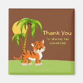 Cute Baby Tiger Bedankt Magnet (Voorkant)