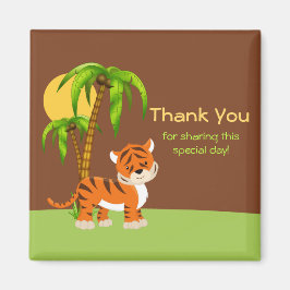 Cute Baby Tiger Bedankt Magnet