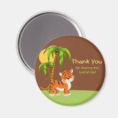Cute Baby Tiger Bedankt Magnet (Voorkant / Achterkant)