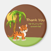 Cute Baby Tiger Bedankt Magnet (Voorkant)