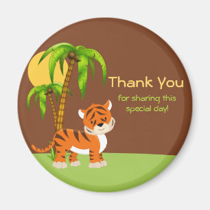 Cute Baby Tiger bedankt Magnet