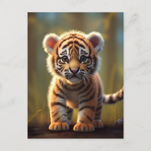 Cute Baby Tiger Briefkaart