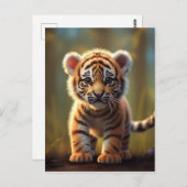 Cute Baby Tiger Briefkaart (Voorkant / Achterkant)