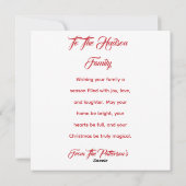 Cute Baby Tiger cub Christmas Illustration Feestdagenkaart (Achterkant)