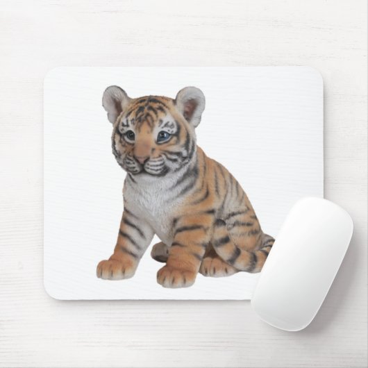 Cute Baby Tiger Cub Muismat (Met muis)