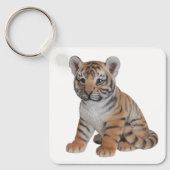 Cute Baby Tiger Cub Sleutelhanger (Voorkant)